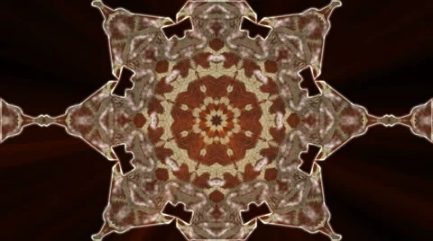 Looping Kaleidoscope Patterns - 4K Resolution Ultra HD Stock Footage 43502309