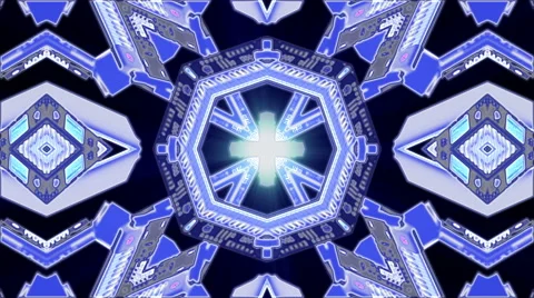 Looping Kaleidoscope Patterns - 4K Resolution Ultra HD Stock Footage 43537490