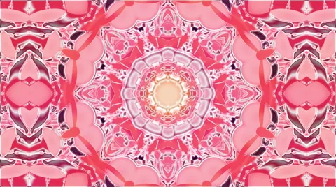 Looping Kaleidoscope Patterns - 4K Resolution Ultra HD Stock Footage 43538477