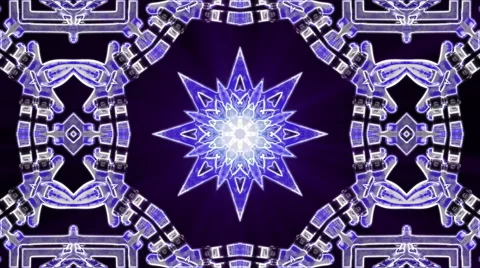 Looping Kaleidoscope Patterns - 4K Resolution Ultra HD Stock Footage 43541340