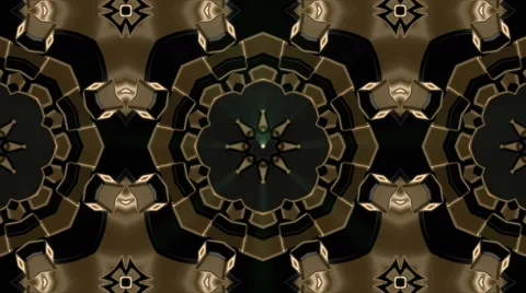 Looping Kaleidoscope Patterns - 4K Resolution Ultra HD Stock Footage 43545009