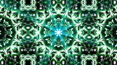 Looping Kaleidoscope Patterns - 4K Resolution Ultra HD Stock Footage 43546146