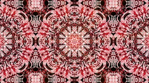 Looping Kaleidoscope Patterns - 4K Resolution Ultra HD Stock Footage 43547498