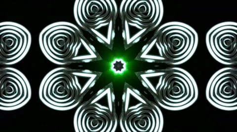 Looping Kaleidoscope Patterns - 4K Resolution Ultra HD Stock Footage 43548579
