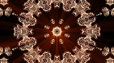 Looping Kaleidoscope Patterns - 4K Resolution Ultra HD Stock Footage 43550591