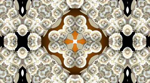 Looping Kaleidoscope Patterns - 4K Resolution Ultra HD Stock Footage 43584236