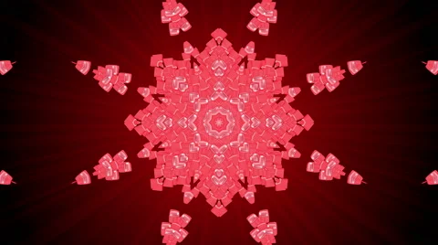 Looping Kaleidoscope Patterns - 4K Resolution Ultra HD Stock Footage 43588375