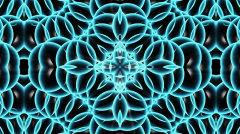 Looping Kaleidoscope Patterns - 4K Resolution Ultra HD Stock Footage 43599866