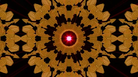 Looping Kaleidoscope Patterns - 4K Resolution Ultra HD Stock Footage 43613898