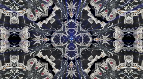 Looping Kaleidoscope Patterns - 4K Resolution Ultra HD Stock Footage 43617778