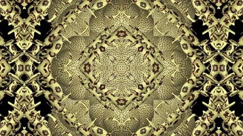 Looping Kaleidoscope Patterns - 4K Resolution Ultra HD Stock Footage 43618223