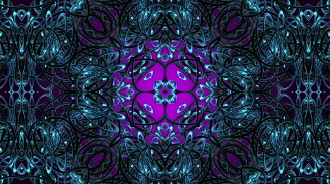 Looping Kaleidoscope Patterns Stock Footage 43066038