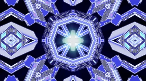 Looping Kaleidoscope Patterns Stock Footage 43537153