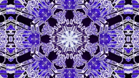 Looping Kaleidoscope Patterns Stock Footage 43540768