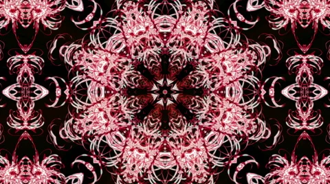 Looping Kaleidoscope Patterns Stock Footage 43546795