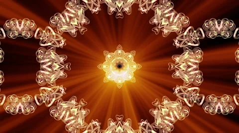 Looping Kaleidoscope Patterns Stock Footage 43550477