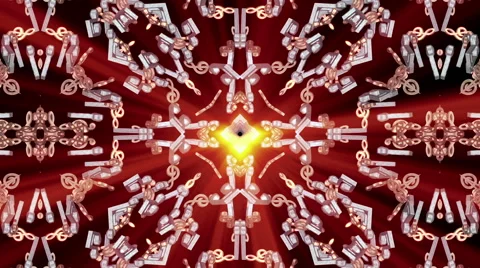 Looping Kaleidoscope Patterns Stock Footage 43550765