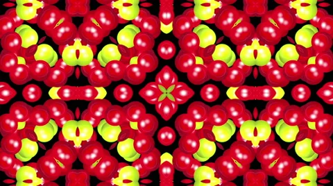 Looping Kaleidoscope Patterns Stock Footage 43551277