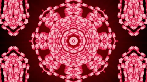 Looping Kaleidoscope Patterns Stock Footage 43587452