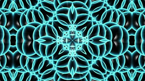 Looping Kaleidoscope Patterns Stock Footage 43599388