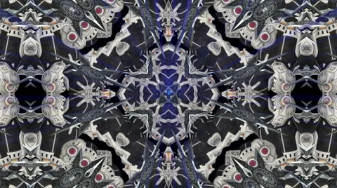 Looping Kaleidoscope Patterns Stock Footage 43617401
