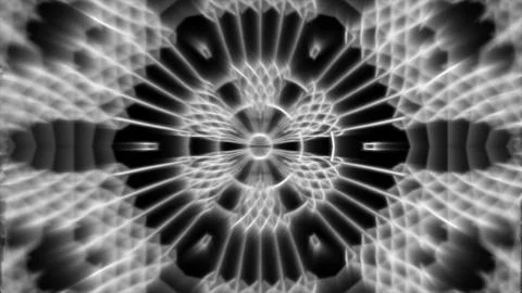 Looping kaleidoscope sequence Stock Illustration