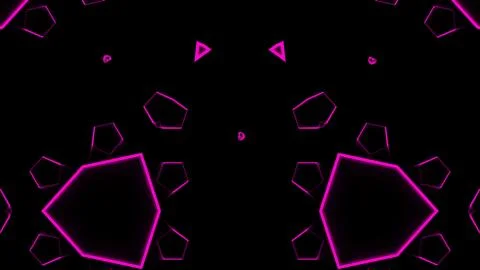 Looping kaleidoscope sequence Stock Illustration