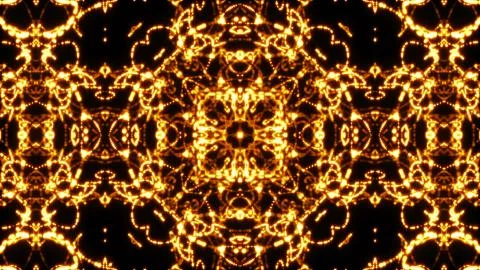 Looping kaleidoscope sequence Stock Illustration