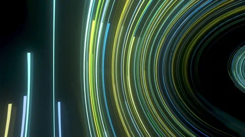 Looping Light rays lines stripes neon color path glow.3 Stock Footage 292113260