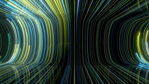 Looping Light rays lines stripes neon color path glow.5 Stock Footage 292113305