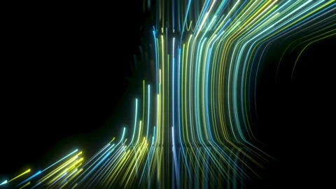 Looping Light rays lines stripes neon color path glow.6 Stock Footage 292113337