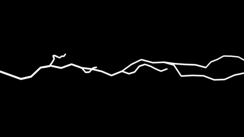 Looping lightning background.Black background. Stock Footage 318270533