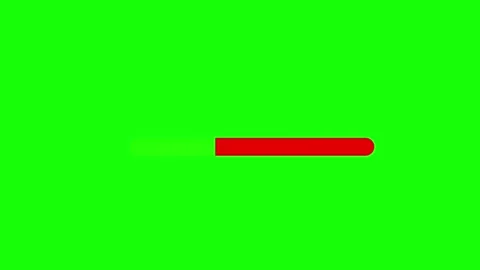 Looping loading bar progress line animation on green screen Stock Footage 314150271