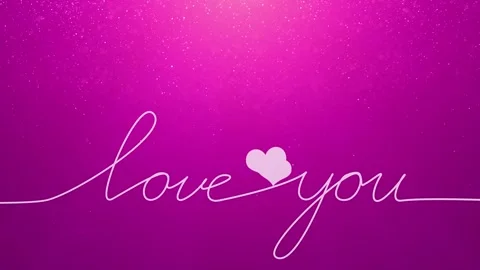 Looping love you background animation Stock Footage 337246326