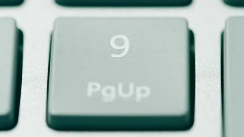 Looping macro clip of different numeric keypad keys of a computer keyboard Stock Footage 152738044