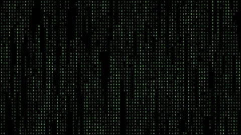 Looping Matrix Style Background With Falling Symbols And Characters. Stock Footage 319897045