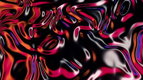 Looping Metallic Surface Background. Rendered 3D Liquid Animation Stock Footage 136233183