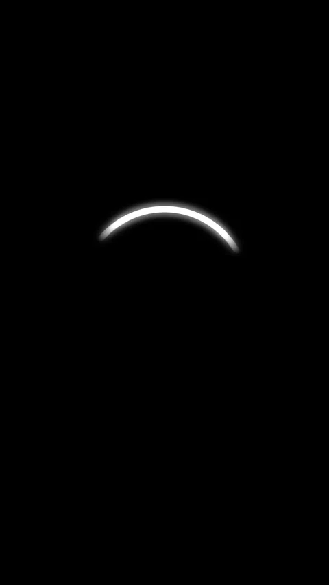 Looping Minimalist White Circle Animation on Black Background Stockbeeldmateriaal 279695898