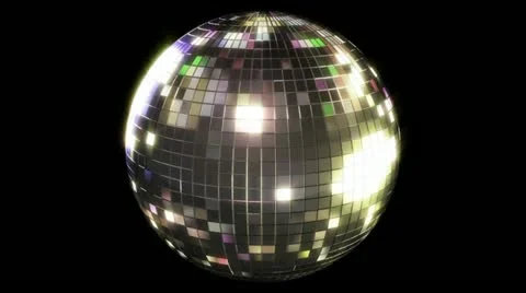 Looping Mirror Ball with Alpha Stock Footage