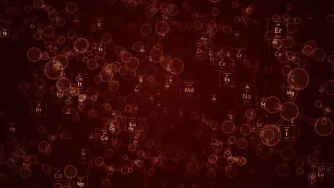 Looping molecule and periodic table intro. Stock Footage 89907331