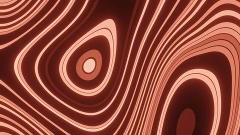 Looping motion. Abstract neon rings chaos pattern, concept Stock Footage 121974567