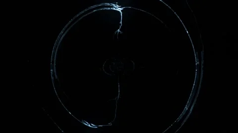 Looping motion background shows dynamic abstract and flickering lightning and Stock Footage 160655347