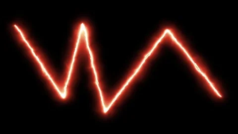 Looping motion burning flame lines Stock Footage 314408396