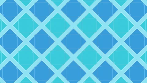 Looping motion graphics featuring square lines in a tile-like pattern Stock Footage 341545792
