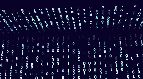 Looping Moving Binary Numbers - 4K Resolution Ultra HD Stock Footage 42058241