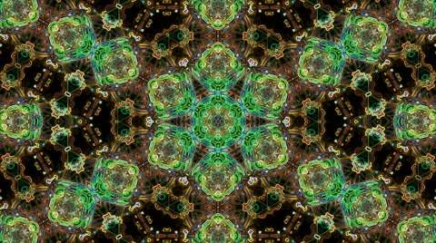 Looping neon kaleidoscope Stock Footage 63762759