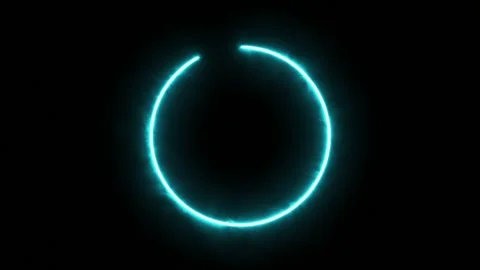 Looping Neon Mist Energy Circle Animation Stockbeeldmateriaal 333228998