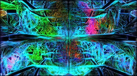 Looping neon net structure Stock Footage 68861060