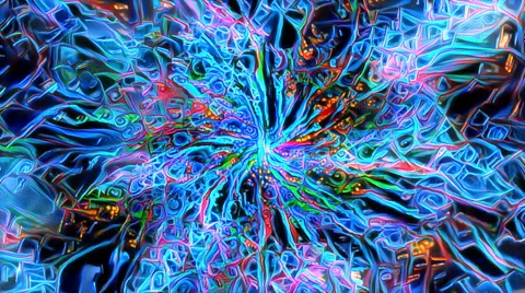 Looping neon vortex Stock Footage 68861029
