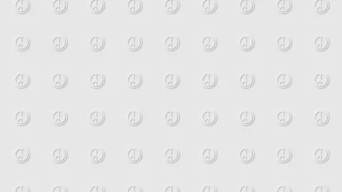 A looping Neumorphic minimal light grey motion graphic design with animated.. Video stock 264096037